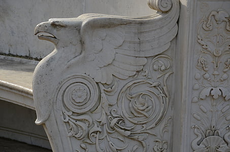 Sanssouci, sculpture, artisanat, Griffin, Adler, Parc sanssouci, oiseau