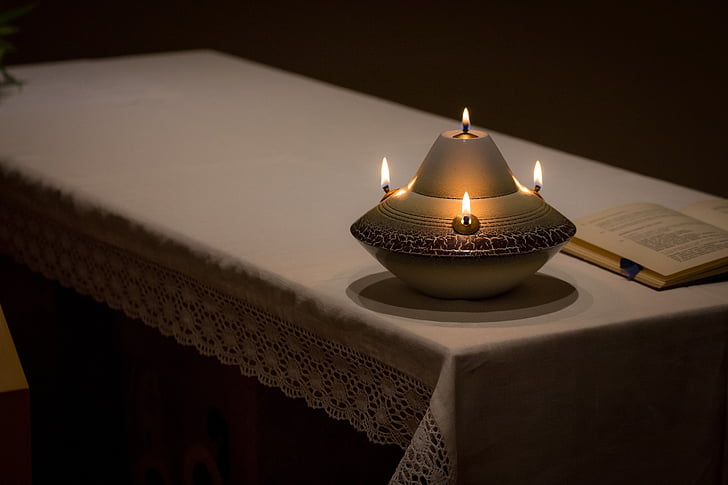 žvakė, malda, religija, tikėjimas, religinių, melstis, dvasinis