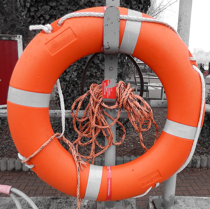 lifebelt, l'ofegament, nedadors no, d'emergència, no, accessoris de vaixell, aigua de rescat