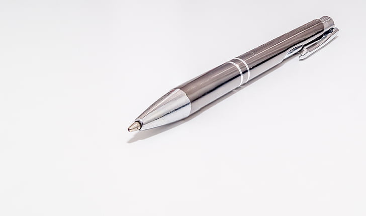 kulspetspenna, Pen, bläckpenna, skriva, Silver penna, skriva önskan, skrivkramp