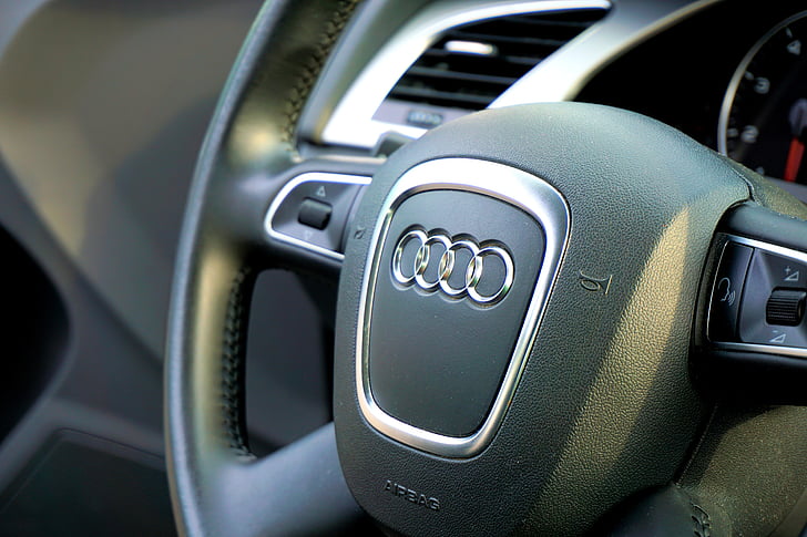 Audi, volante, cabina do piloto, Automático, PKW, veículo, Dirigir