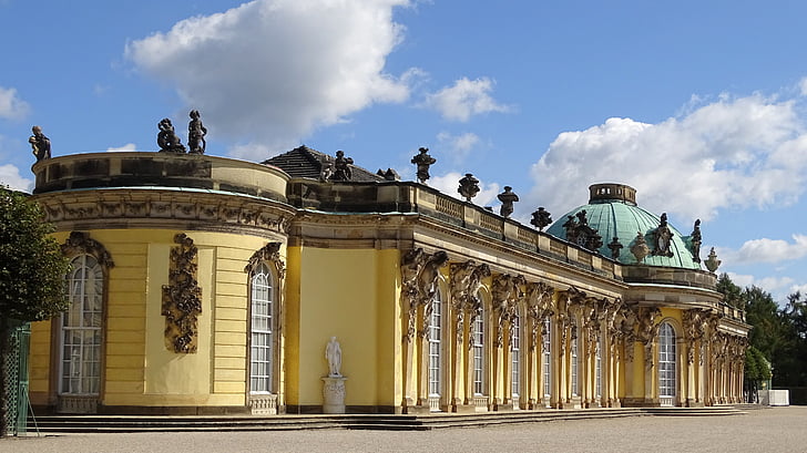 Potsdam, Castle, Mielenkiintoiset kohteet:, historiallisesti, rakennus, Saksa, Sanssouci