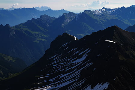 สวิส, เทือกเขาแอลป์สวิส, สวิตเซอร์แลนด์, schilthorn, ภูเขา, ภูเขาหิมะ, หิมะ
