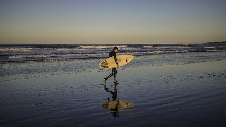 surfer, Mar del plata, Costa, valovi, morje, Ocean, Beach