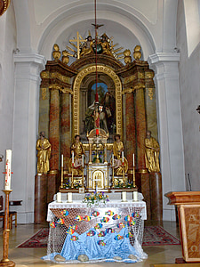 Blindenmarkt, HL anna, Kościół, ołtarz, Austria, Wnętrze, religijne