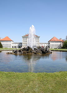 castle, nymphenburg, munich, bavaria, castle nymphenburg, nymphenburg palace, germany