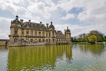 Chateau, Chantilly, Frankrijk, Picardië, Kasteel, Chateau de chantilly