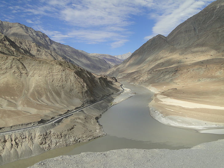 Himalaya, Ladakh, Indus-elven, fjell, natur, landskapet, Himalaya