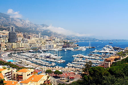 Monaco, Kota, Bay, Eropa, Prancis, Mediterania, Prancis