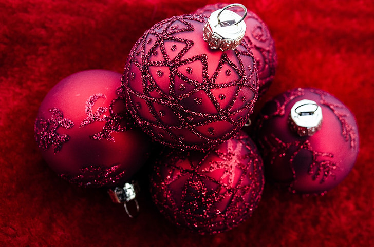 Kerst, xmas, decoratie, rood, seizoenen, vakantie, december
