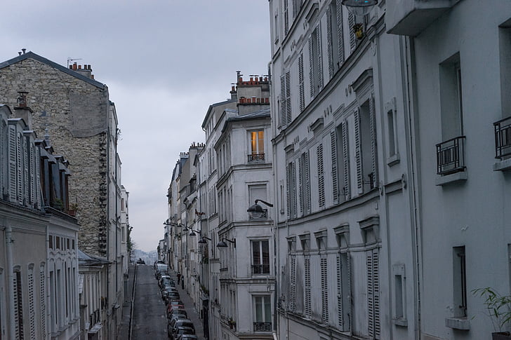 パリ, 通り, アーキテクチャ, 建物
