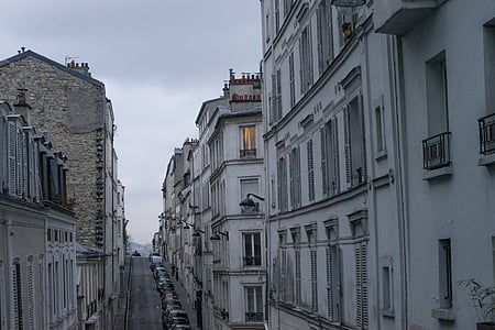 Pariisi, kaduilla, arkkitehtuuri, rakennukset