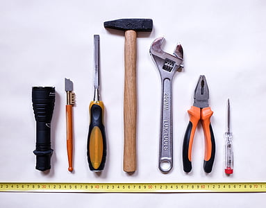 Työkalut, työ, korjaus, vasara, ruuvimeisseli, taltta, Ruletti