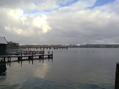 Starnberger see, tó, őszi hangulat