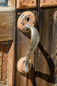 rustic door handle, old door handle, rusty, rustic, vintage, old, iron