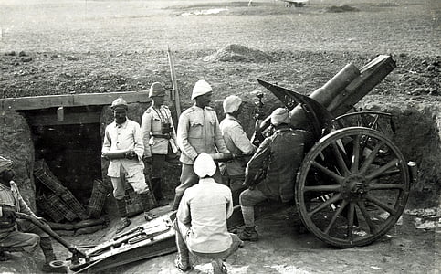 howitzer, gun, turkey, world war i, ww1, wwi, floor