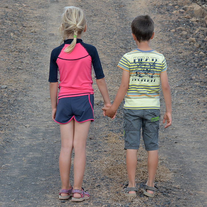 children, people, boy, girl, friendship, connectedness, outdoors