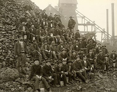 horníci, zaměstnanci, Bergmann, Squires, Moje, Tamarack důl, Měděný země