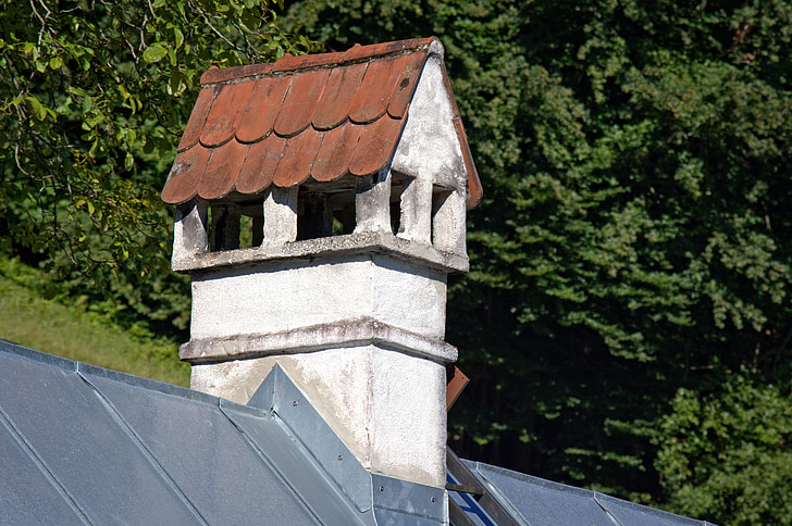 дымоход, камин, Старый, Исторически, Архитектура, Кирпич, здание
