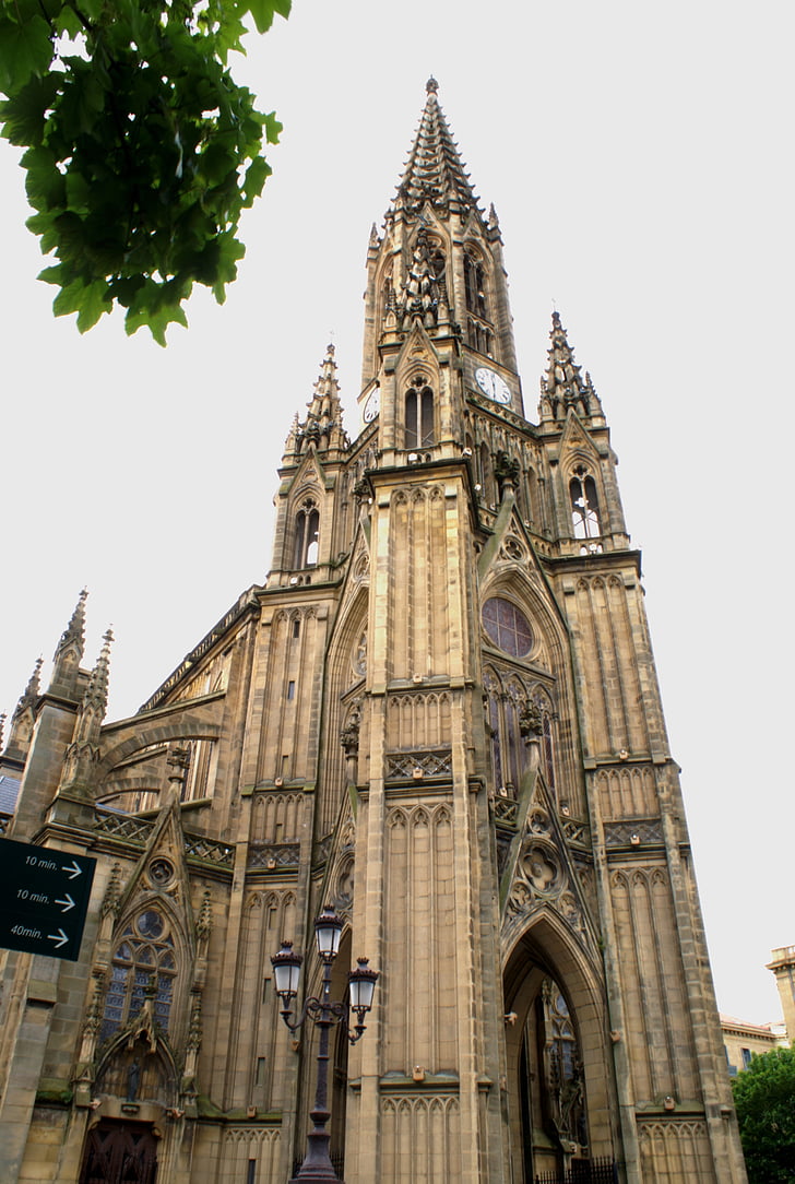 Cathedral, gode hyrde, San sebastian, kirke, arkitektur, gotisk stil, England