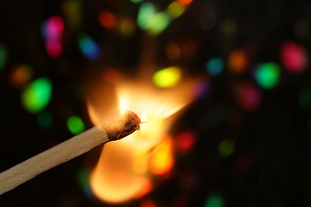 closeup, photo, lighted, stick, fire, Match, Sticks