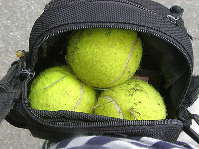 ball, game, tennis, movement, summer, used