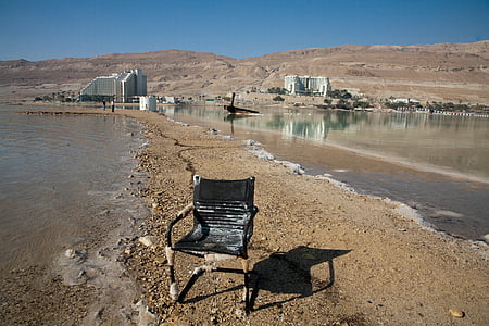 Döda havet, Israel, naturen, vatten, salt, friska, stranden