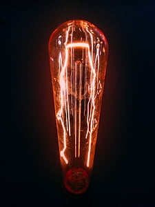 lâmpada, calor, luz, lâmpada de iluminação, iluminação, laranja, vermelho