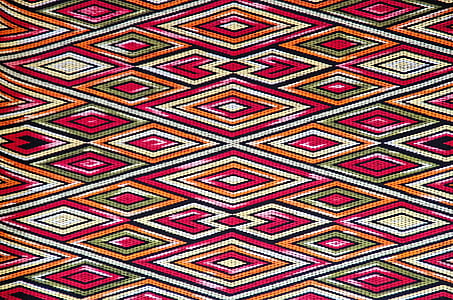 Laos, tecelagem, tecido, alívio, tapeçaria, Deco, quadro