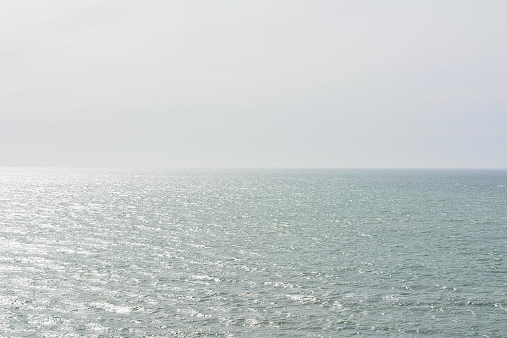ocean, sea, horizon, water