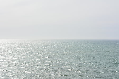 океан, море, горизонт, води