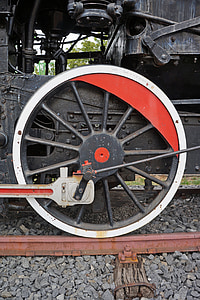 train, machine à vapeur, chemin de fer, vieux, voie ferrée, transport, train à vapeur