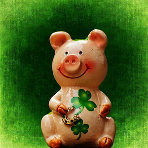 luck, piglet, lucky pig, cute, lucky charm, sow, new year's eve