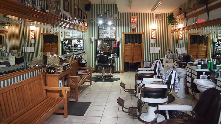 barbershop, fortsatt meyers, USA