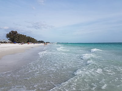 sabbia, mare, Tropical, vista sul mare