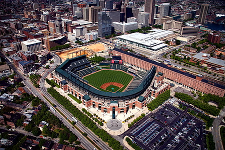 Camden metrov, Baltimore, Maryland, HDR, baseball, Orioles, šport