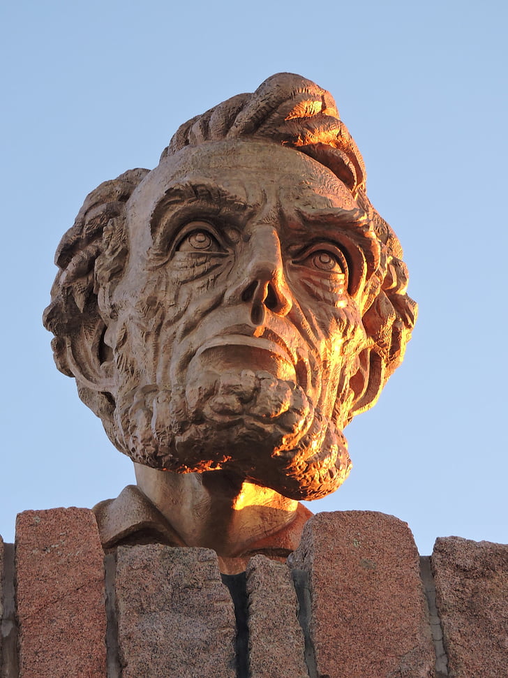 Abraham lincoln, monumentet, Memorial, Wyoming, Abraham, Lincoln, Amerika
