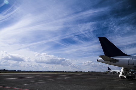 avion, rep, nebo, pista, oblak, Cirrus oblaka, klima vozila