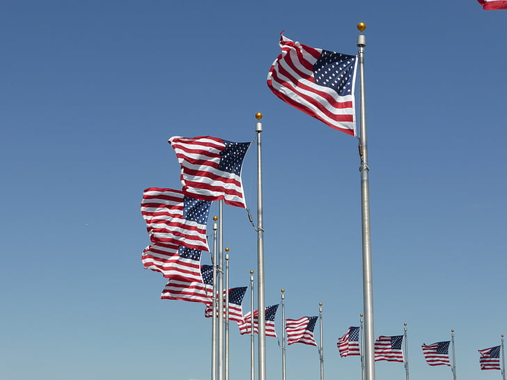 příznaky, Amerika, Památník, Spojené státy americké