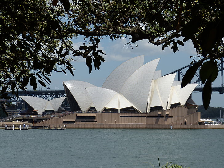 Australië, Sydney, Opera house, Sydney Haven, Australië, het platform, Opera, Sydney opera