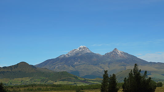 Ecuador, Ilinizas, Anderna, molnet, Mountain, naturen, resor