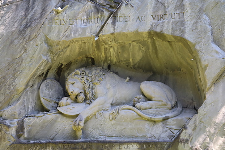 Lion, Lucerne, Lion Luzern, Stone leijona