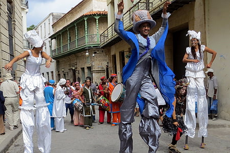 Kuba, Havanna, Karnevál, parádé, ünnepe