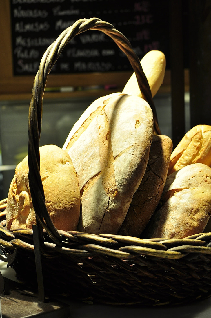 bread, food, soft bread, support, basket