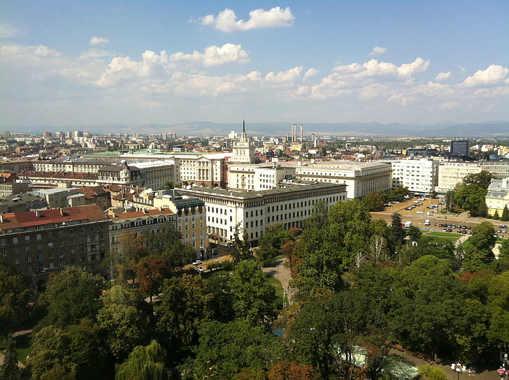 Sofia, Bulgaria, kaupungin keskusta, näkymä