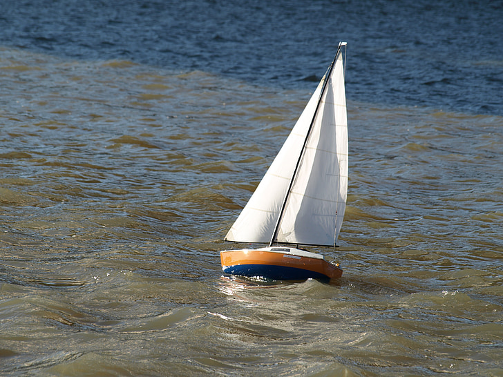 model sailboat, hobby, water, sail, leisure, lake, water sports