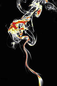 abstrakce, kouř, hlavní body