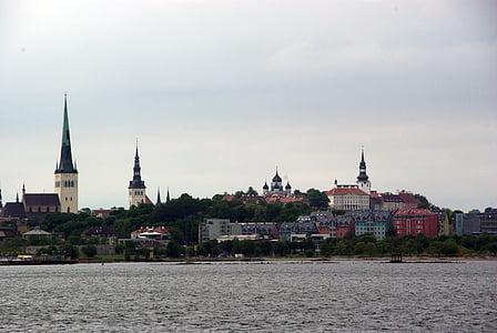 Tallinn, Miasto, Estonia, Miasto, Europy, Architektura, gród