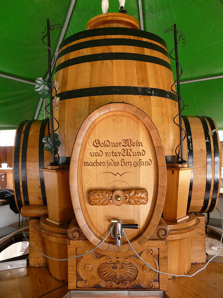 wine, wine barrel, drink, alcohol, tap