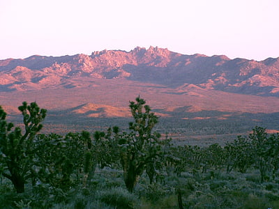 maastik, Sunset, õhtul, Dusk, videvik, New york mäed, Mojave riigi säilitada